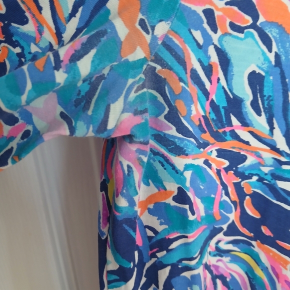 Lilly Pulitzer Dress 100% Pima Cotton Size XS Vacation Beach Cruise Resort Party - Picture 9 of 10